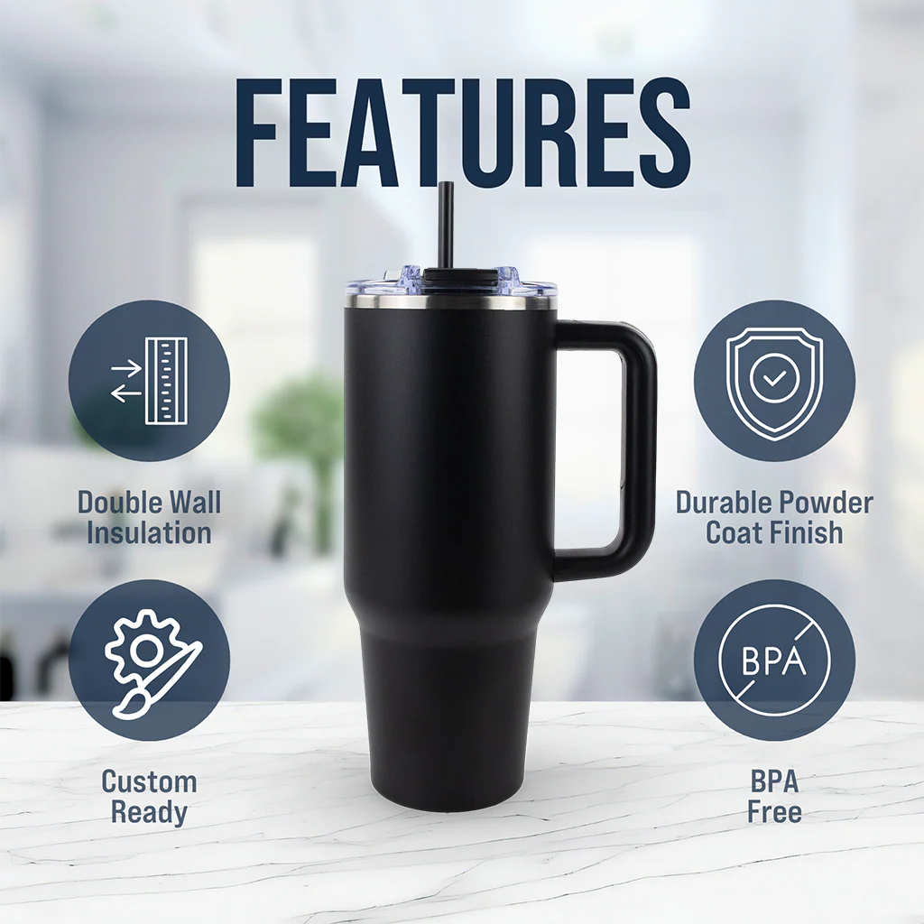 Personalized 40oz Big Swig Tumbler | Custom Laser Engraved