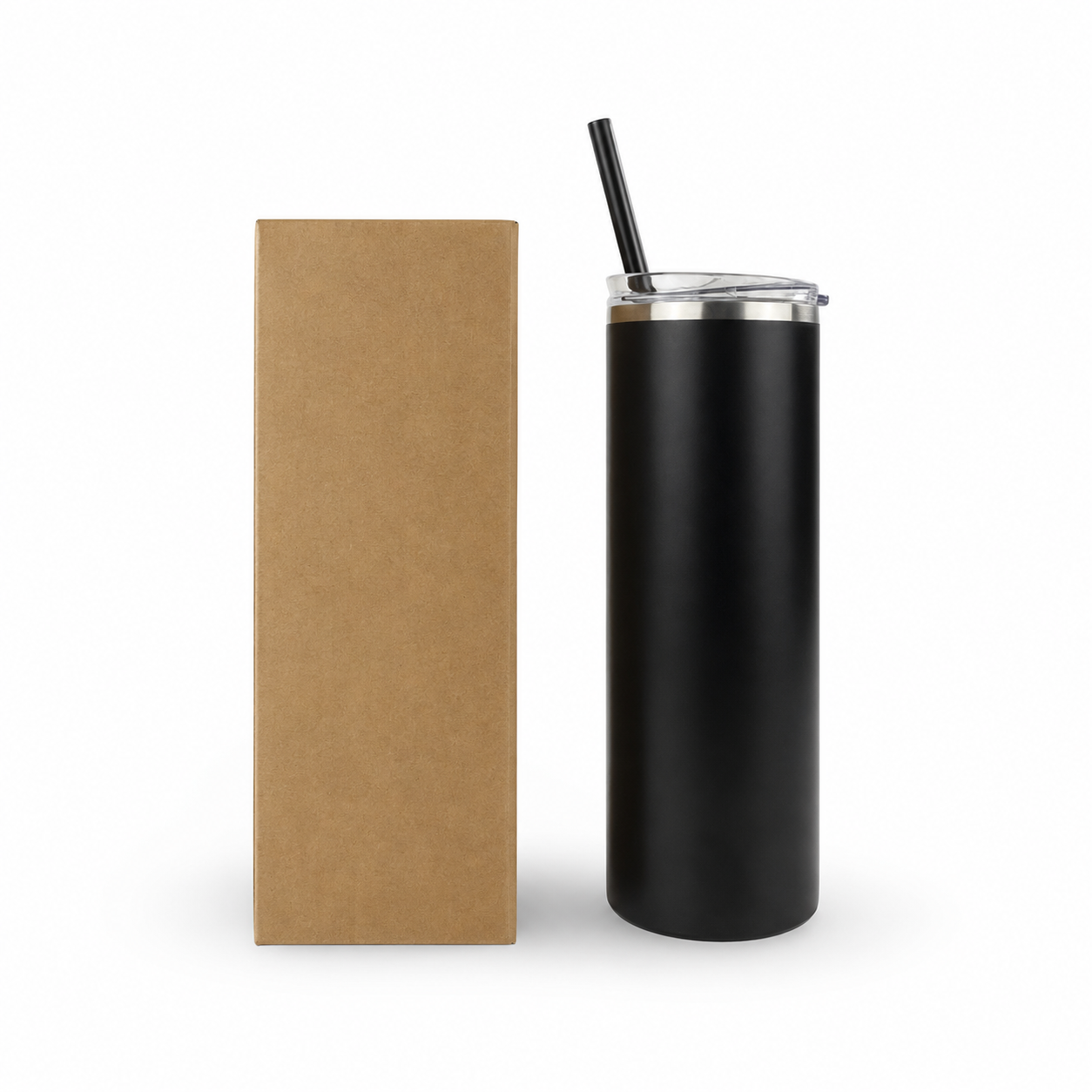 Personalized 20oz Powder Coated Skinny Tumbler | Custom Laser Engraved