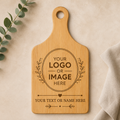 Personalized Bamboo Wine Bottle Cutting Board (13.5" x 7")| Custom Engraved Gift