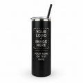 Personalized 20oz Powder Coated Skinny Tumbler | Custom Laser Engraved