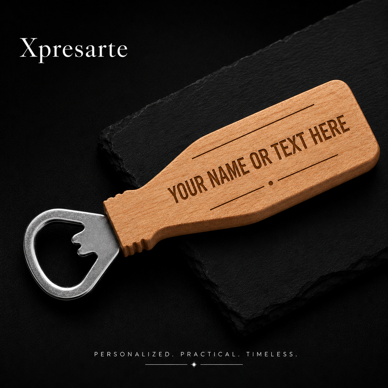 Personalized Maple Wood Bottle Opener | Custom Engraved Gift