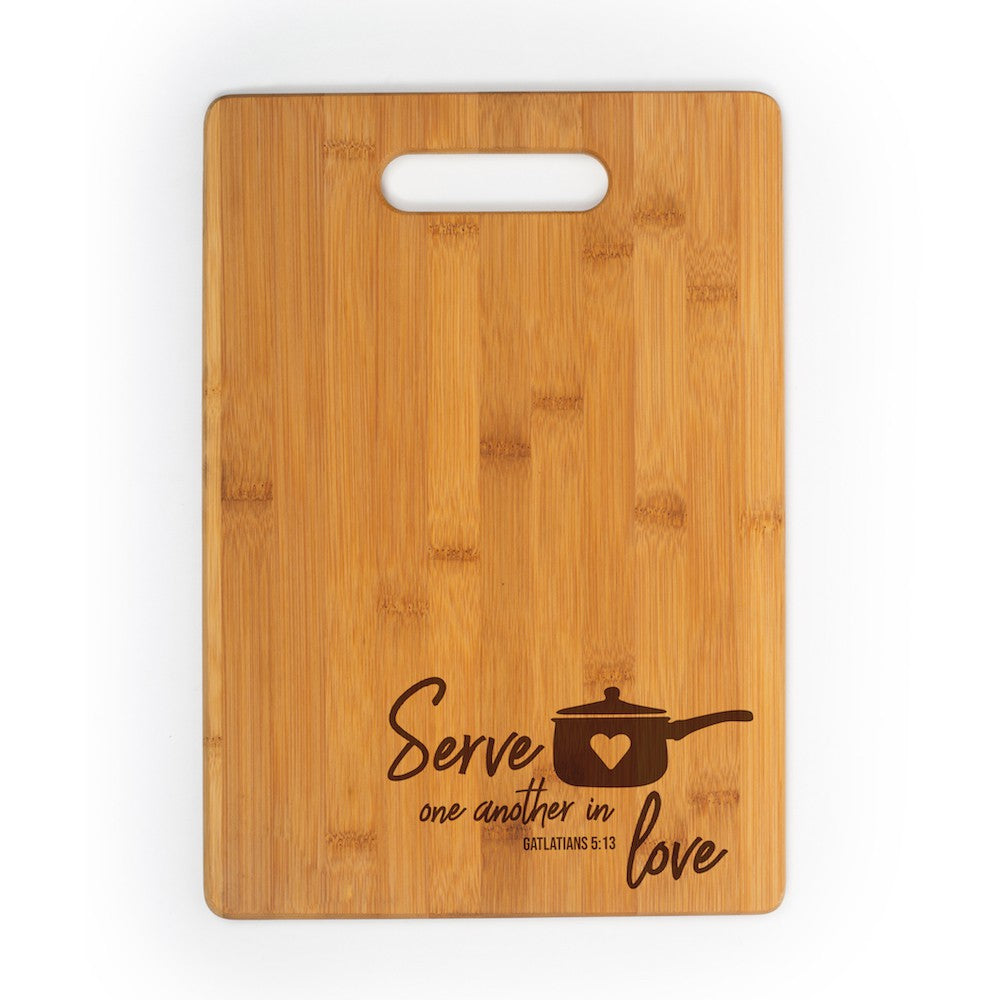 Personalized Bamboo Cutting Board (13.5" x 9.75")| Custom Engraved Gift
